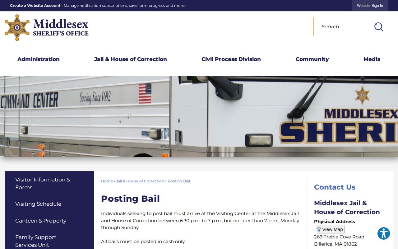 Middlesex County bail procedure tied to a possible inmate release